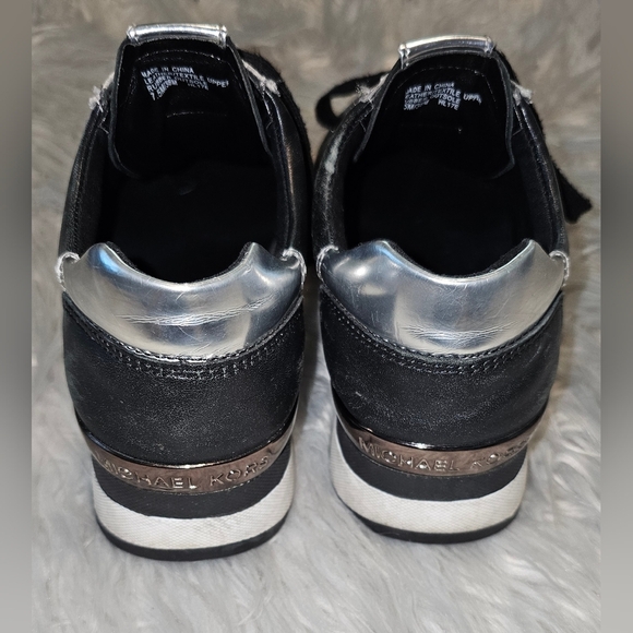 Michael Kors Allie Glitter Chain-Mesh Sneaker 7.5 - Picture 4 of 10